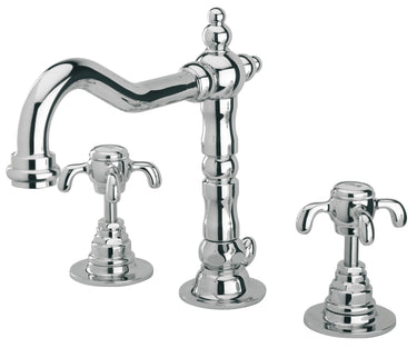 Latoscana Ornellaia Roman Tub With Cross Handles In A Chrome finish bathtub faucets Latoscana
